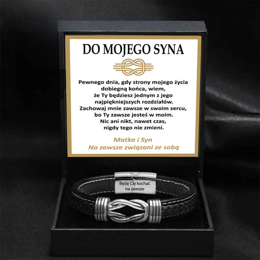 DO MOJEGO SYNA | NA ZAWSZE ZJEDNOCZENI | SKÓRZANA BRANSOLETKA