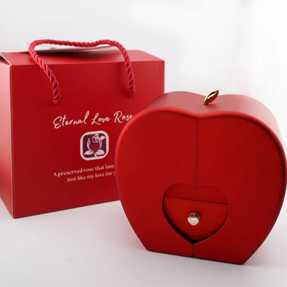 SPECJALNY PREZENT | WIECZNA RÓŻA I NASZYJNIK ”DLA MOJEJ CÓRKI”